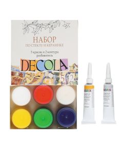 Klaas-keraamika k-t  Decola 5x20ml,kontuurid 2x18ml