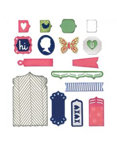 -50%Thinlits Die Set 22Pk - Fancy Base W/Layering Shapes By Jen Long